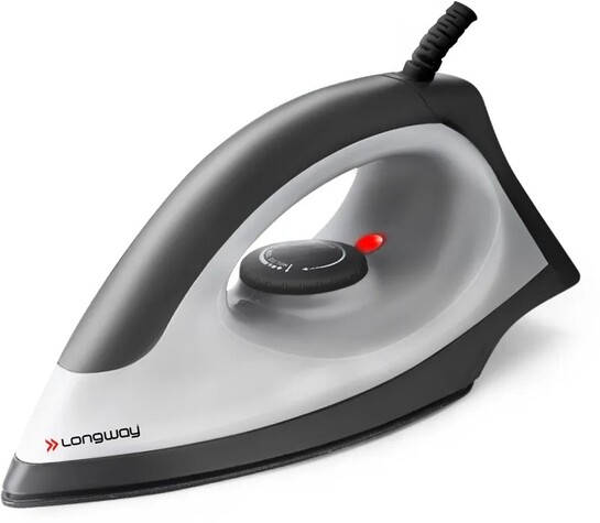 Longway Kwid 1100 W Dry Iron (Black, Gray)