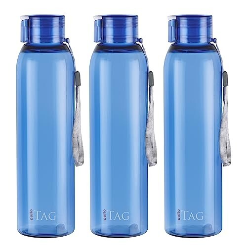 CELLO My Tag PET Water Bottle | 100% food grade | Leak proof 