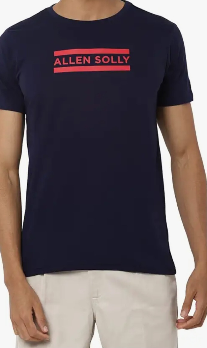 Allen Solly Men’s Round Neck T‑Shirt | Regular Fit | Soft Cotton ...