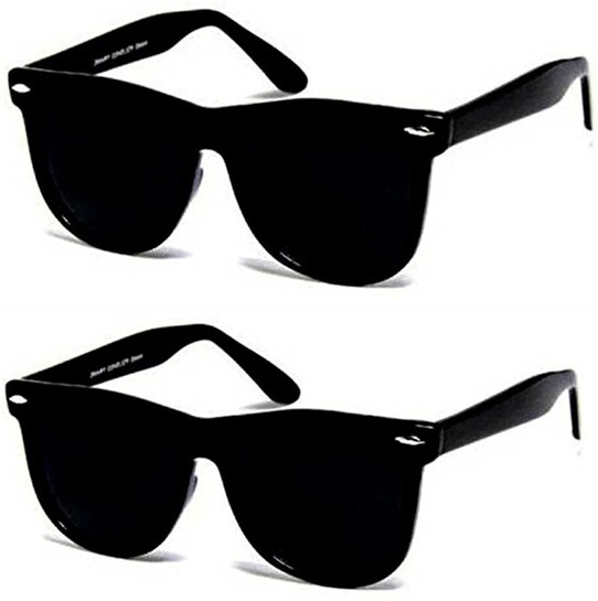 Dervin UV Protection Wayfarer Sunglasses (Free Size) (For Men & Women, Black)