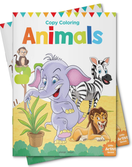 Bazaar : Little Artist Series Animals Copy Colour Books 