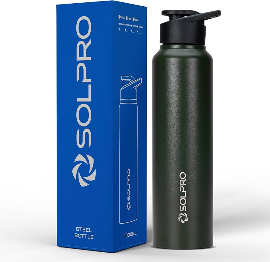 Solpro Alpha 1000mL Stainless Steel Bottle