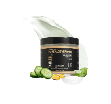 By NAKED fact Megalight 0 % Sticky Aloe Vera Gel for Skin & Hair 