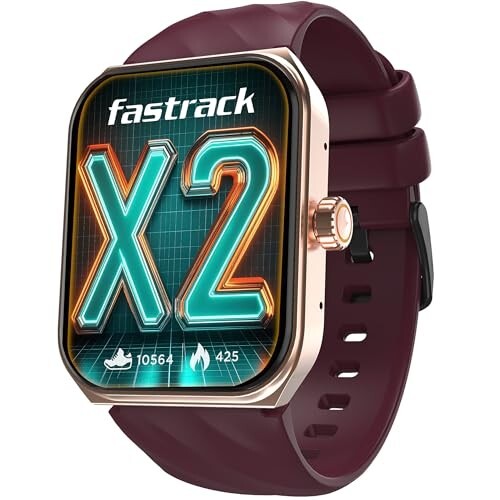 Fastrack New Limitless X2 Smartwatch Wine Red