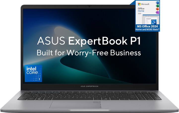 ASUS ExpertBook P1 (i7 14th Gen) with 1 Yr ADP Intel Core 7 240H (32GB/512 GB SSD/Windows 11 Home) Laptop