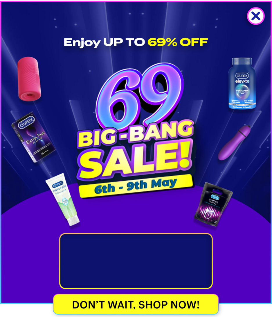 Durex - 69 Big Bang Sale Upto 69% Off