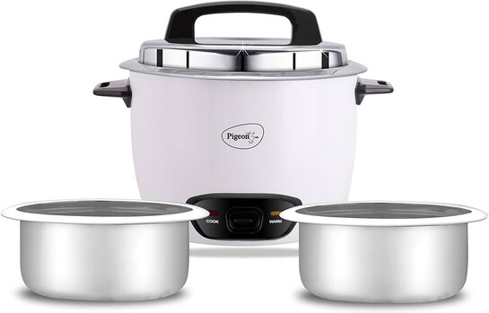 Pigeon by Stovekraft Joy Rice Cooker with Double Pot