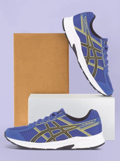 asics GEL-CONTEND 4B+ Running Shoes For Men (Blue , 10)