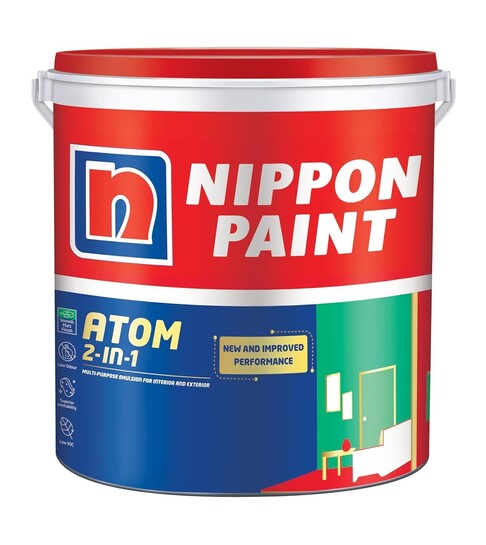 Nippon Paint Atom 2-in-1 Multi-purpose Emulsion 20L For Interior and Exterior