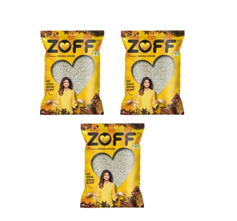 Zoff White Sesame Seeds 200Gm Pack of 3
