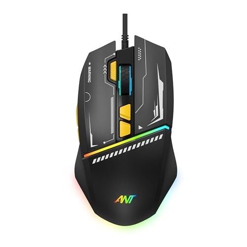 Ant Ghost 50 RGB Gaming Mouse - Black