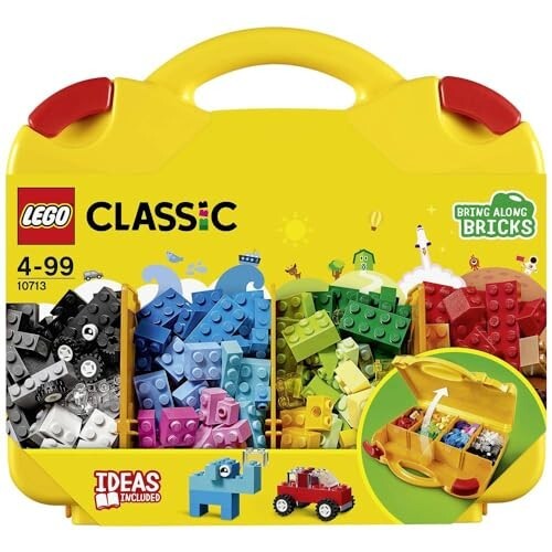LEGO 10713 Classic Creative Suitcase, Toy Storage