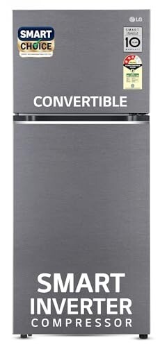LG Smart Choice, 343 L, 3 Star, Frost-Free Smart Inverter Double Door Refrigerator 