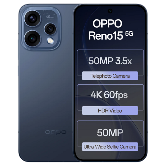 oppo Reno15 5G (12GB RAM, 256GB, Twilight Blue)