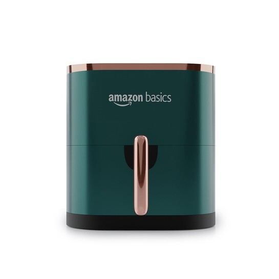 Amazon Basics 3.5L Electric Air Fryer | 1200 W | Temp. Settings Up to 200C | 7 Pre-set Options 