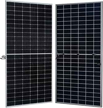WAAREE II 700 Watt 48V Pack of 2 Dual Glass TOPcon N-Type Bifacial Solar Panel