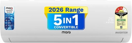 MarQ by Flipkart 2026 Model 1.5 Ton 3 Star Split Inverter 5-in-1 Convertible with Turbo Cool Technology AC