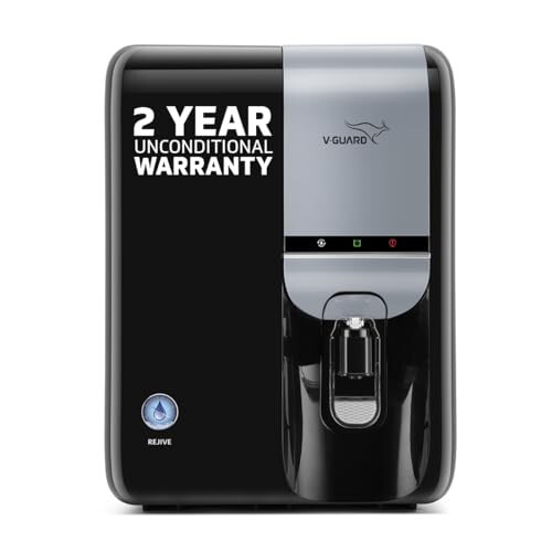 V-Guard Rejive 2X RO+UV+UF Alkaline Water Purifier with Stainless Steel Tank 