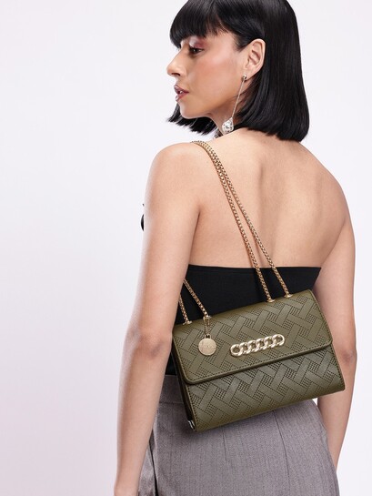 Buy Chemistry Geometric Structured Shoulder Bag - Handbags for Women 31999738 | Myntra