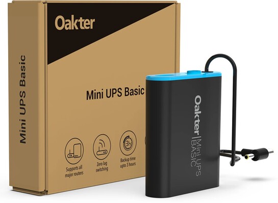 Oakter Mini UPS Basic Power Backup for Router