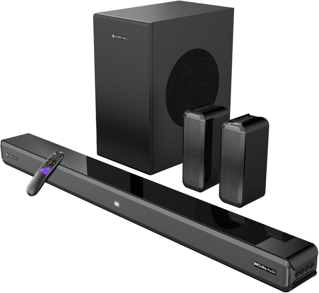 ZEBRONICS Juke BAR 9510WS PRO Dolby 5.1 Soundbar, Dolby Audio, 600 Watts
