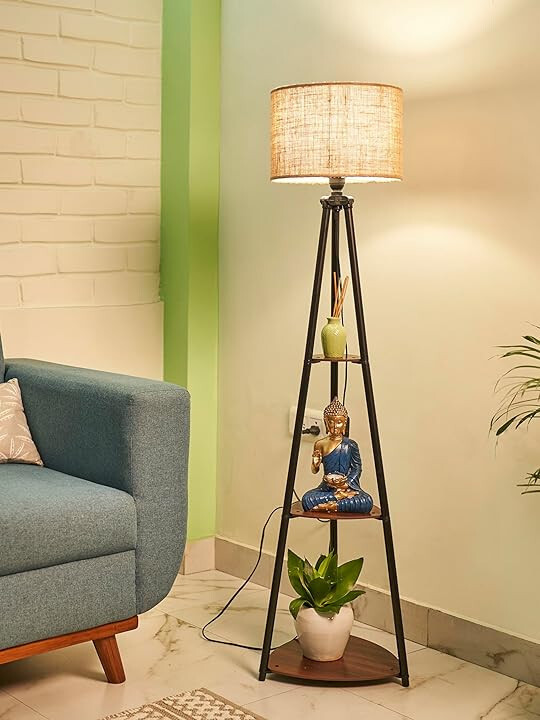 Crosscut Furniture LED Tripod Floor Lamp