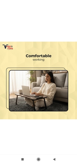 Flipkart : Wood Portable Laptop Table @190 + 13 supercoins