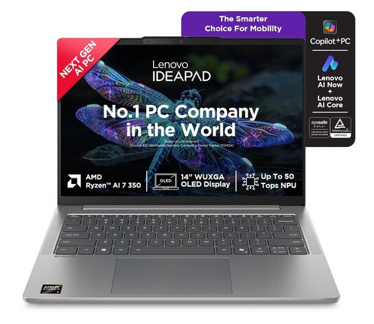Lenovo IdeaPad Slim 5 AMD Ryzen AI 7 350 (24GB RAM/1TB SSD/14 (35.5cm)  Laptop