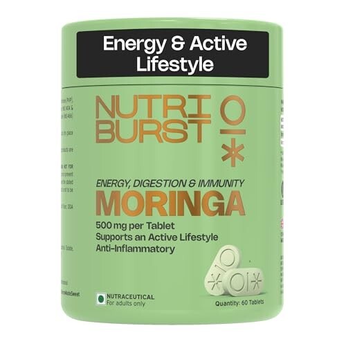 Nutriburst Moringa 500mg – 60 Veg Tablets