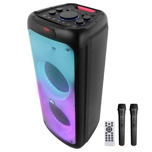 ZEBRONICS 120 Watts Party Speaker with 2 Wireless Mic (Thump 700 Black)