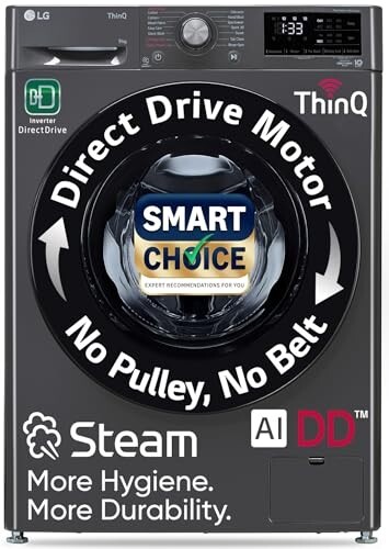 LG Smart Choice, 9 Kg, 5 Star, 6 Motion DD & Wi-Fi Fully-Automatic Front Load Washing Machine