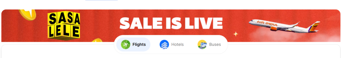 Loot - ( 3PM to 8 PM) Flipkart Flights ₹1 Hotels at Flat 99% Off Bus Booking Flat 