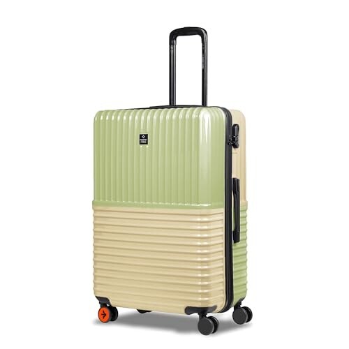 Nasher Miles Istanbul Hard-Sided ABS and PC Check-in Luggage 24 inch | 65cm(Green Yellow)