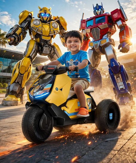 Transformers Official Kids Electric Bike