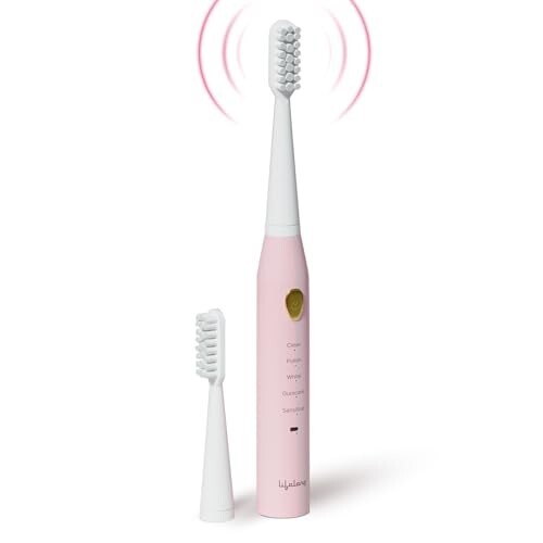 Lifelong Rechargeable Toothbrush for Adults - Smart Brush (Pink, LLDC135)