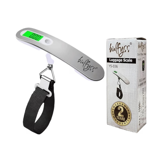 Bulfyss Digital Luggage Scale (Holds upto 50kg, Silver)