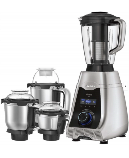 HAVELLS NA 500 W Mixer Grinder (Silencio | 4 Jars | Grey, Black) @4627