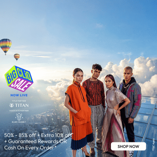 (Upcoming) The Big Cliq Sale 50-85% + Bank Offers (14th -31st May)
