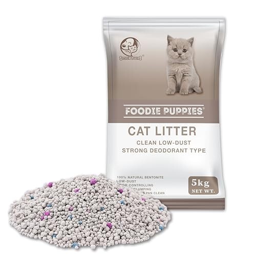Foodie Puppies Natural Bentonite Cat Litter Sand - 5kg 