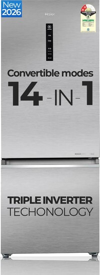 Haier 355 L Frost Free Double Door 2 Star Refrigerator  with Free...more