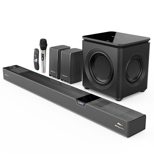 ZEBRONICS 1100 Watts Powerful Soundbar, 7.2.4 Home Theatre