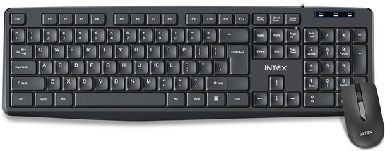 Intex KB+MS Combo (Genie) Wired USB Standard Multi-device Keyboar...more