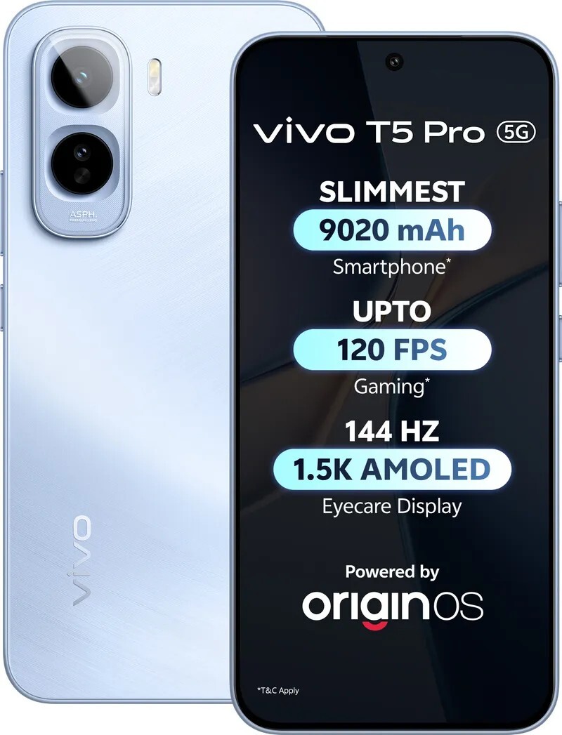 vivo T5 Pro 5G (Glacier Blue, 128 GB) (8 GB RAM)