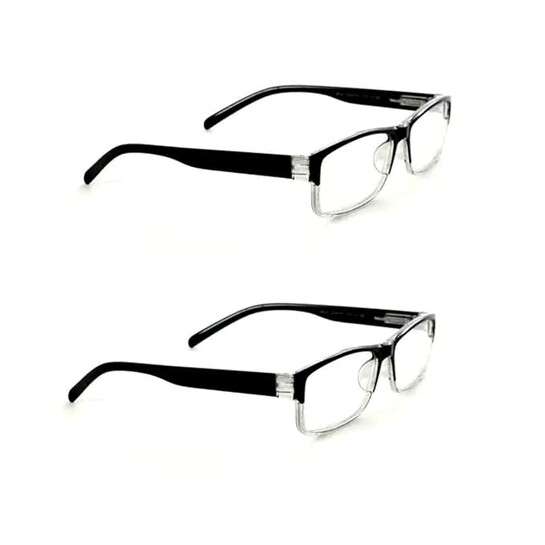 Combo Pack of 2 Reading Glasses for Men & Women | Lightweight Power Eyeglasses (Single Vision) | Available in +1.00 to +3.00 | All Day Comfort