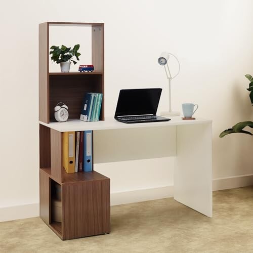 Green Soul Vermont Study Table with Book Shelf, Big Tabletop 3 Years Warranty