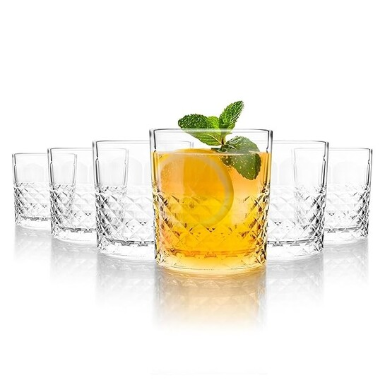 CELLO Unity Whiskey Rocks Glass Set of 6 Pcs, 215 ml 