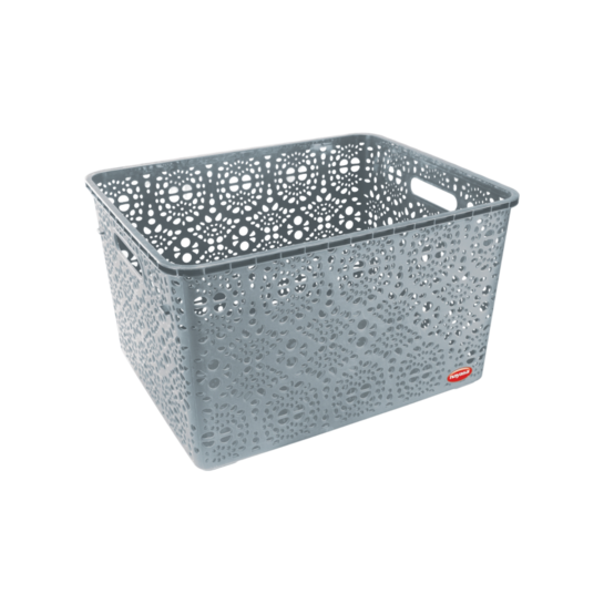 Nayasa Plastic Multipurpose Basket (Grey)