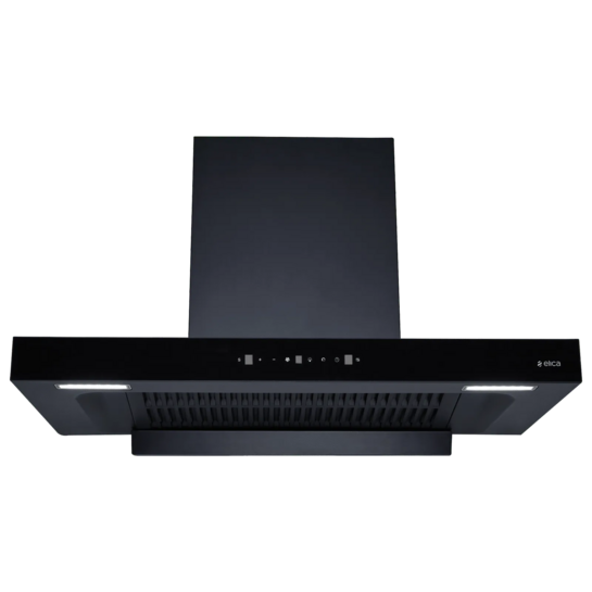 elica SPT MAX FL 900 BLDC 90cm 1500m3/hr Ducted Auto Clean Wall Mounted Chimney  (Black)