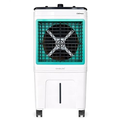 Cadlec ChillMate 50L Desert Air Cooler For Home, High Speed Fan with Powerful Air Throw, Inverter Compatible, Anti-Bacteria Honeycomb Pad with Ice Chamber, 3 Year Warranty | White