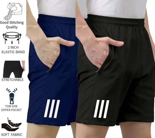 Men Multicolor Basic Shorts